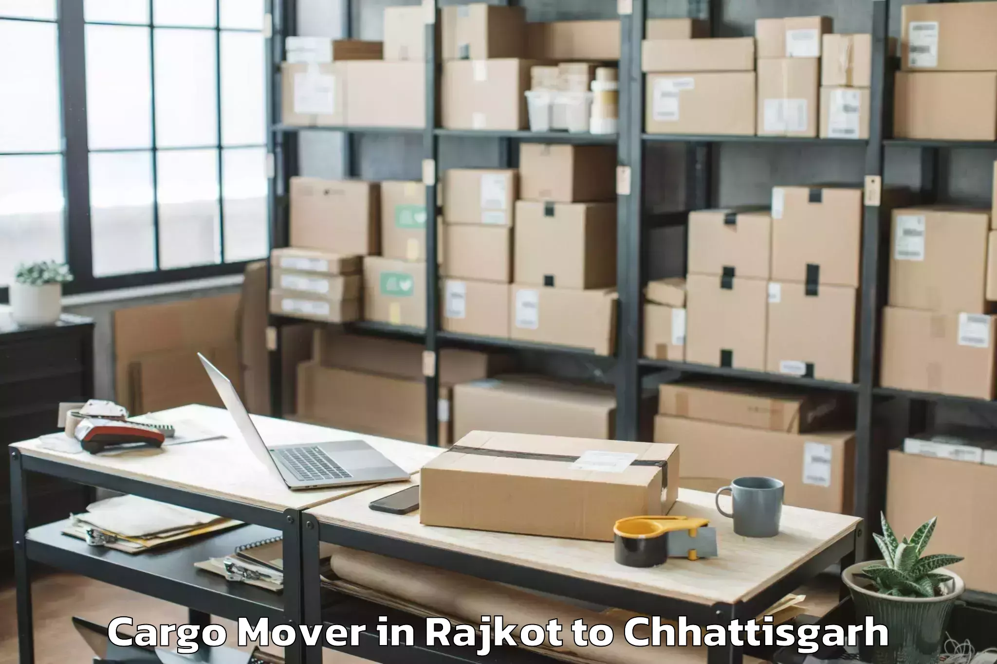 Trusted Rajkot to Kharora Cargo Mover